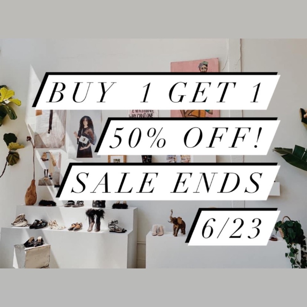 Buy 1 get 1 50% off! SALE ENDS 6/23!